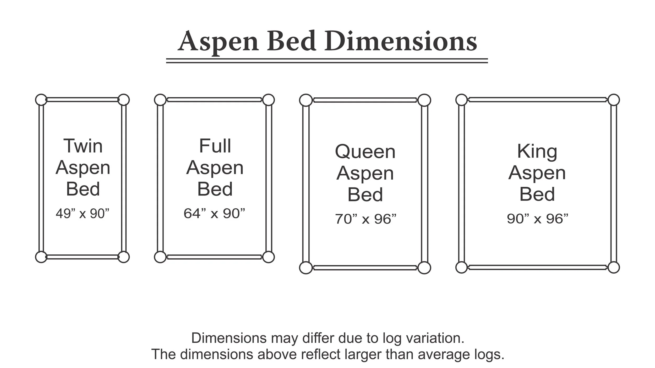 Bighorn Aspen Log Bed — EZ Mountain Rustic Furniture